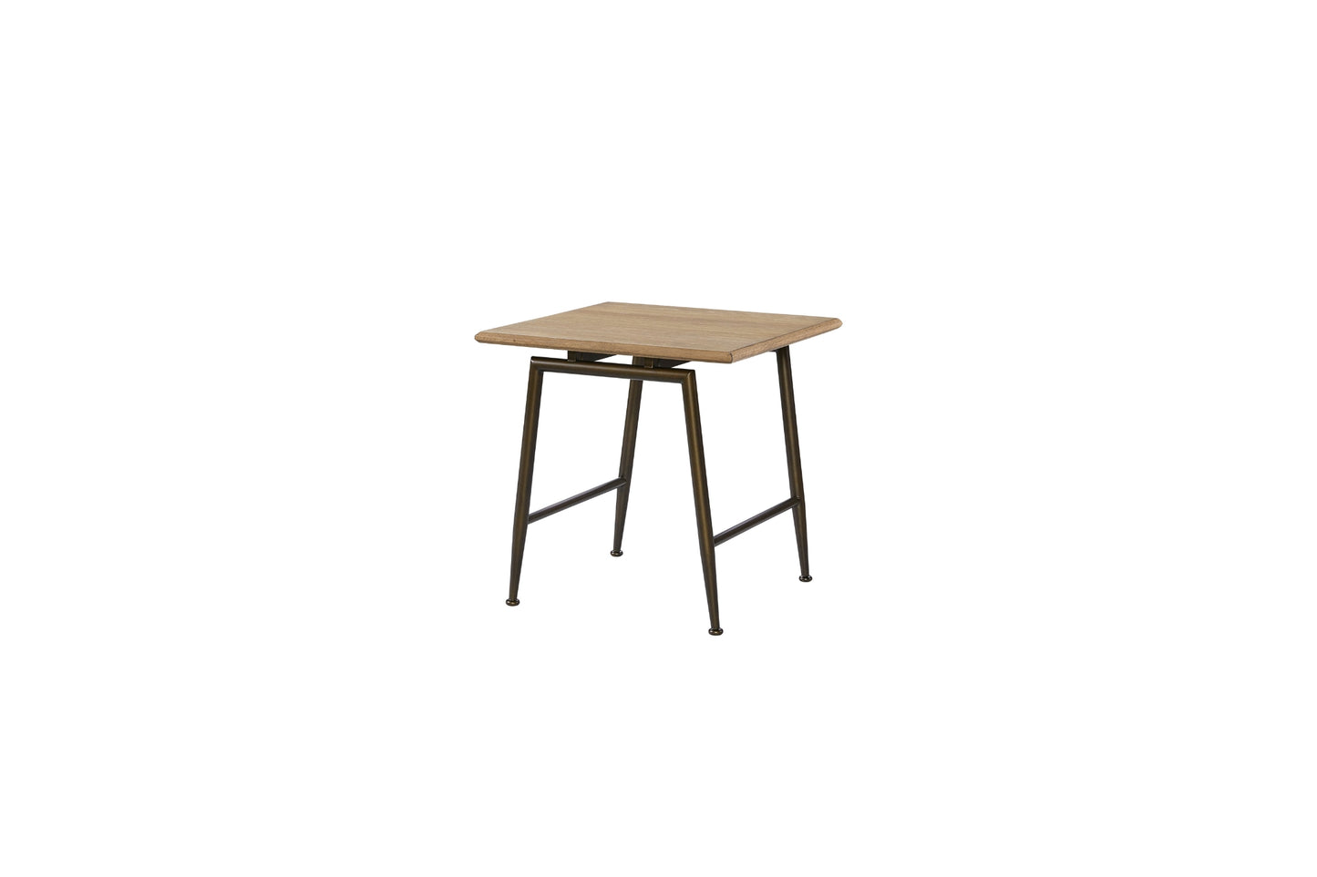 End Table with Metal Legs