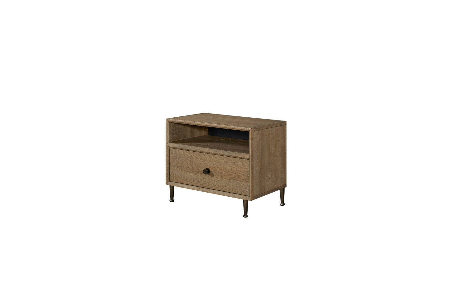 Wheat Open Drawer Nightstand