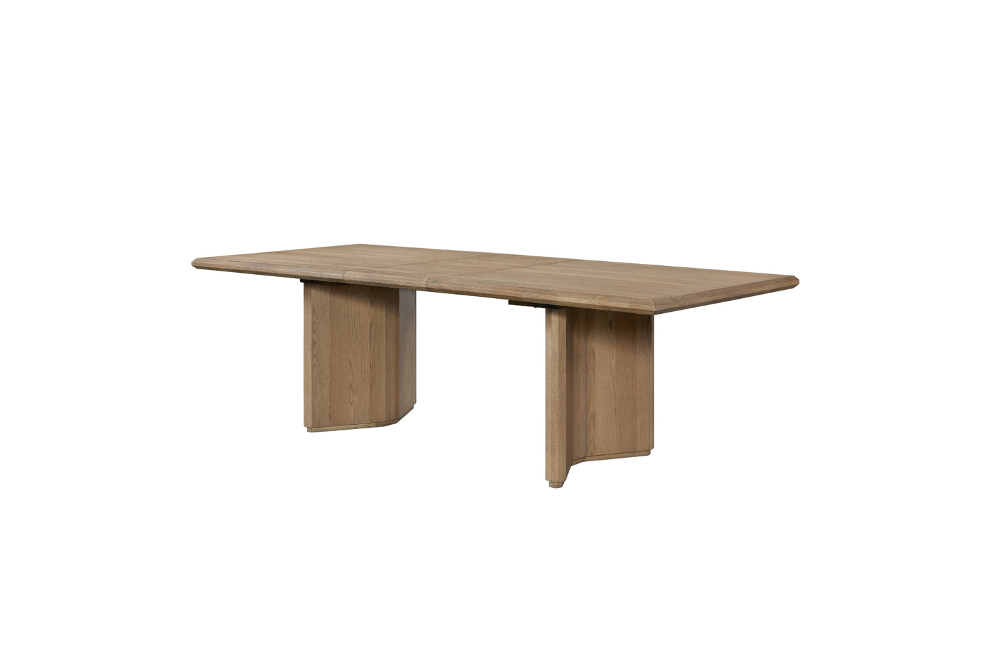 Angled Double Pedestal Table