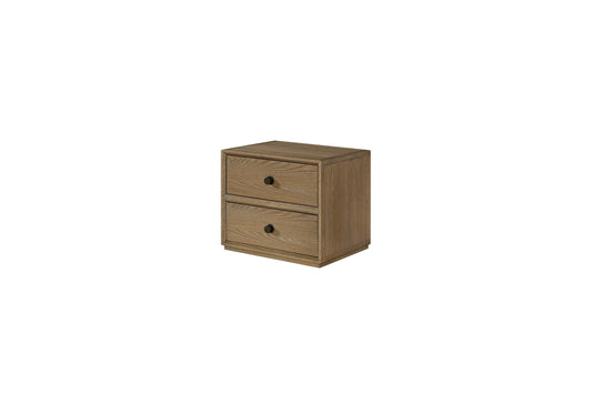 Wheat 2-Drawer Nightstand