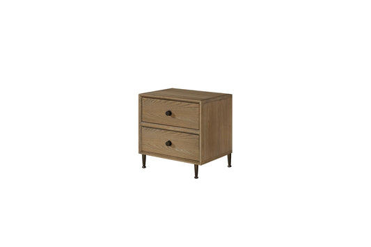 Wheat 2-Drawer Nightstand