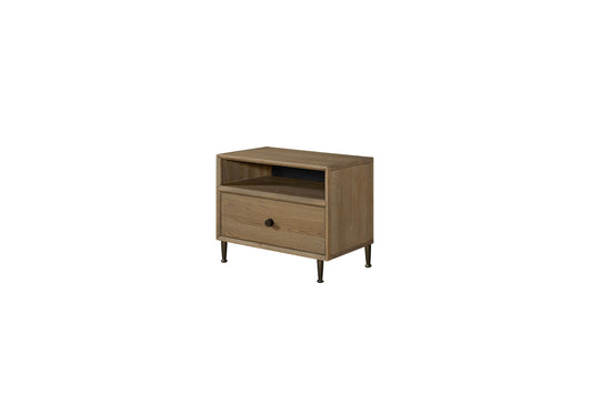 Wheat Open Drawer Nightstand