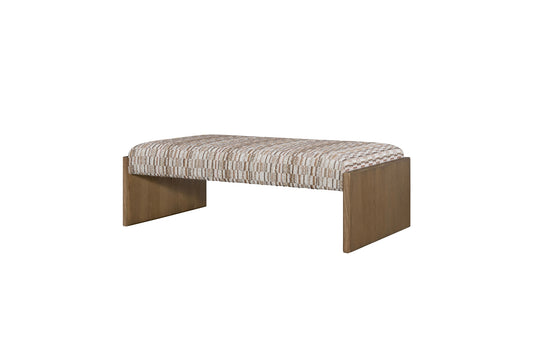 Wheat Upholstered Cocktail Table